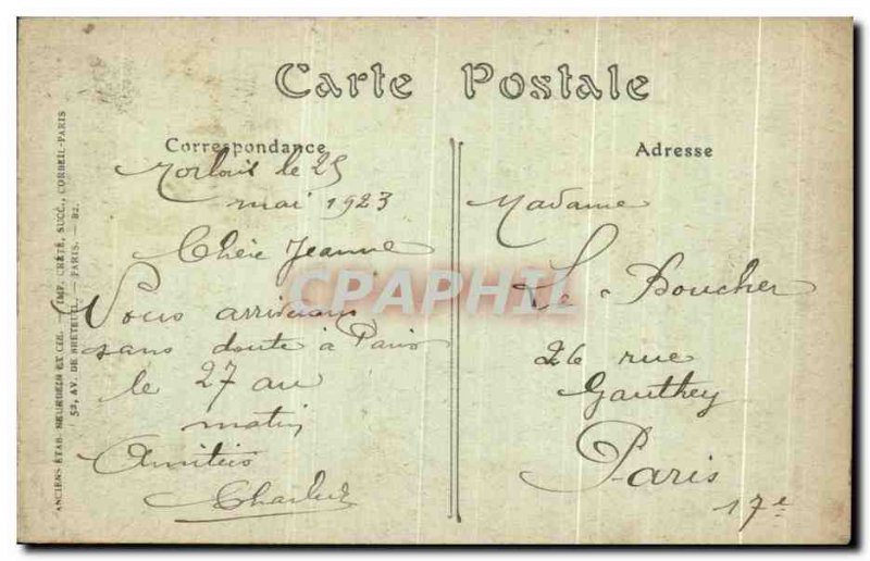 Old Postcard The Port Morlaix