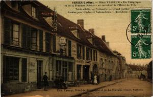 CPA AK VERBERIE - Hotel Vasseur Du Telegraphe et de la Fontaine Reunis (259594)