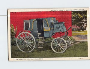 Postcard Stage Coach of General Andrew Jackson at The Hermitage Tennessee USA
