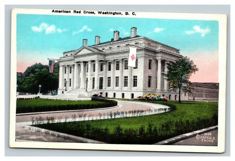 Vintage 1920's Postcard Panoramic View American Red Cross Building Washington DC