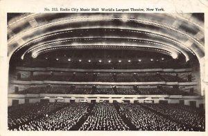 Radio City Music Hall real photo - New York City, New York NY  