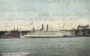 Hudson River Steamer Adirondack, Albany, New York, NY USA Steam Ship 1905 wri...