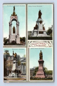 Multiview Monuments of  Montreal Quebec Canada UNP PPC DB Postcard I16
