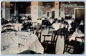 Great Falls Montana MT Postcard Dining Room New Hotel Rainbow Interior View 1912