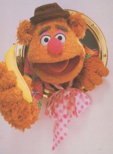 The Muppets Fozzie Bear Telephone TV Show Rare Postcard