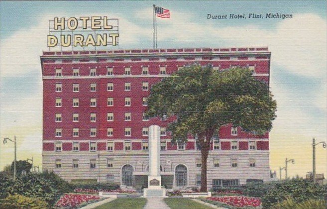 Michigan Flint Durant Hotel Curteich