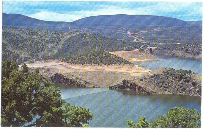 Flaming Gorge Resevoir & Cart Creek Bridge Wyoming WY Bridge