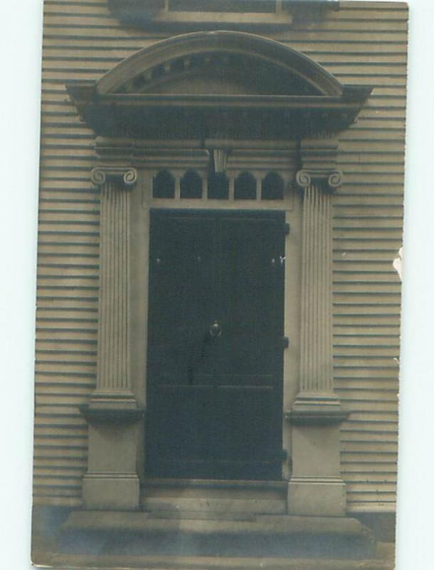 Old rppc BUILDING SCENE Architecture Postcard AB1253