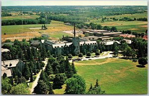 Postcard Ontario c1960s University of Guelph Birds Eye View Wellington County