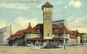 Grand Trunk RR Depot, Portland, ME, Maine, USA Train Railroad Station Depot U...