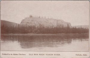 Postcard Old Man Rock Yukon River Fairbanks Alaska AK