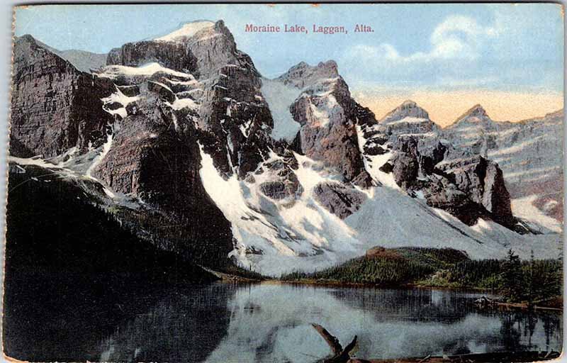 Postcard MOUNTAIN SCENE Laggan Alberta AB AK6239