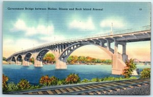 M-10412 Government Bridge Between Moline Illinois and Rock Island Arsenal