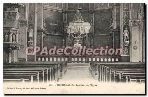 Old Postcard Dannemarie Interior of the Church