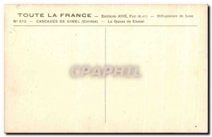 Old Postcard Pau Gimel Waterfalls From The ponytail