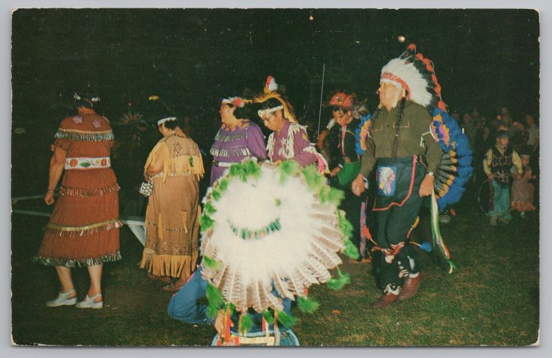 Walker MinnesotaChippewa Ceremonial Indian Dances in Full Head Dress