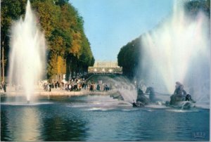 postcard Paris - Versailles - The Fountain of Apollon and the Green Carpet