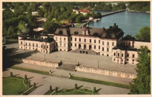 VINTAGE POSTCARD PALACE PARK & ESTATE GROUNDS DROTTNINGHOLMS STOCKHOLM SWEDEN