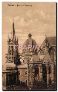 Old Postcard Aachen Dom mit Kreuzgang