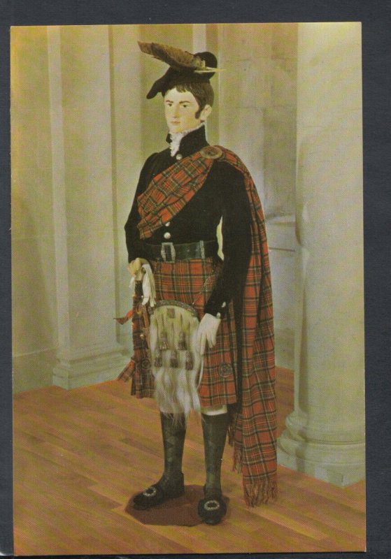 Fashion Postcard-Museum of Costume - Highland Dress of Royal Stuart Tartan T8352