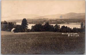 1907 Newfound Lake Bristol New Hampshire NH Real Photo RPPC  Posted Postcard