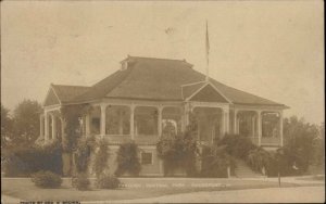 Davenport IA Central Park Pavilion 1908 Used Real Photo Postcard