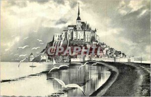 Modern Postcard Mont Saint Michel Vue Prize de la Digue by Grande Maree