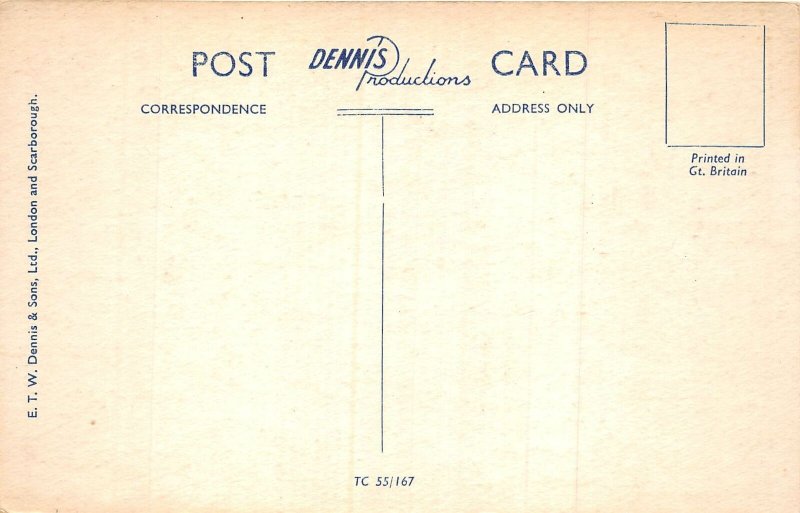 Lot262 just about to put one down the fairway golf course uk comic postcard