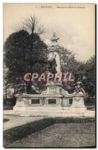 Old Postcard Roubaix Monument Gustave Nadaud