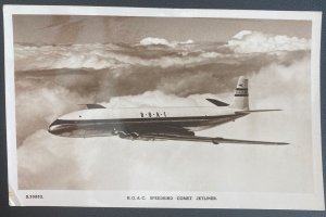 Mint USA Picture Postcard BOAC Speedbird Comet Jetliner