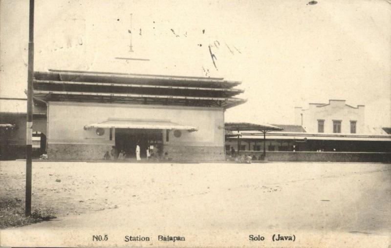 indonesia, JAVA SURAKARTA SOLO, Balapan Railway Station (1930) Kuwai & Co.