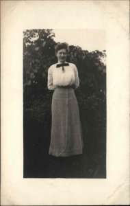 From Jersey Shore PA Group c1910 Real Photo Postcard - Woman