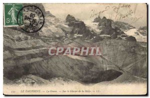 Old Postcard The Dauphine La Grave Leris Lake and the Massif de la Meije