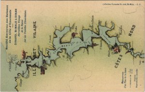 CPA SAINT-MALO a DINAN - Merveilleux Voyage de la Rance - Map (1251150)