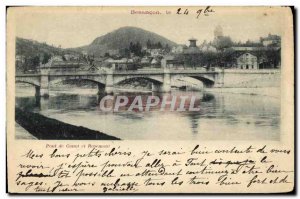 Old Postcard Besancon the Canoeing and Rosemont Bridge