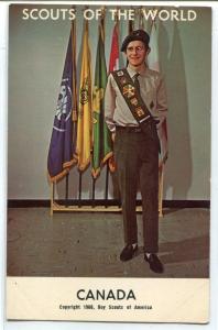 Boy Scout Canada Scouts of the World 1968c postcard