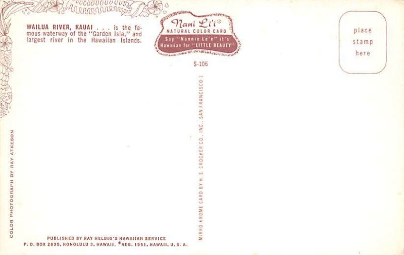 Waila River Kauai, Hawaii, USA