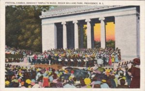 Rhode Island Providence Festival Chorus Benedict Temple To Music Roger Willia...