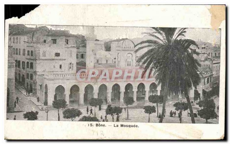 Old Postcard The Mosque Algeria Bone