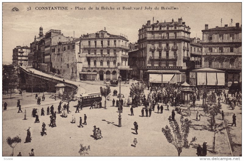 Place De La Breche Et Boulevard Joly De Bresillon, CONSTANTINE, Algeria, Afri...