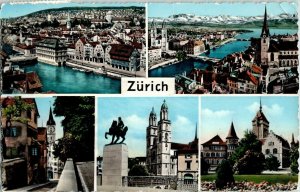 Zurich Wehrli AG Postcard 10 Helvetia Stamp Cancel St. Gallen Posted 