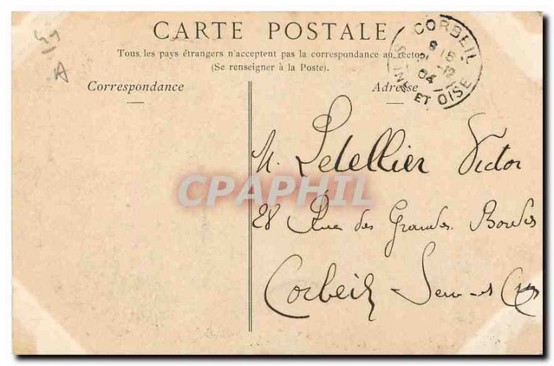 Old Postcard Vendome Ruins of Chateau