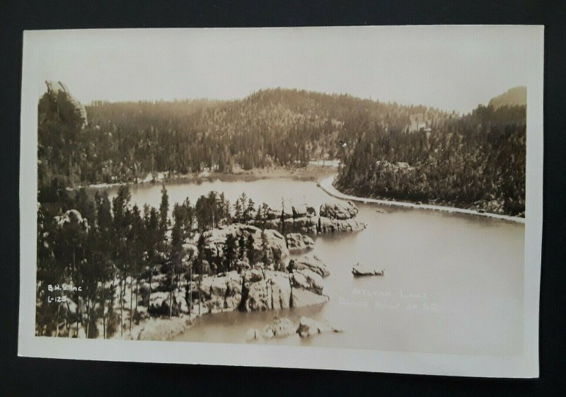 Mint Vintage Sylvan Lake Black Hills South Dakota Real Photo Postcard