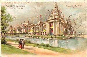 St Louis MO 1904 Exposition H-T-L Hold to Light Electricity Building Postcard