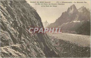 Old Postcard Mont Blanc Chamonix The Bad No Mountaineering