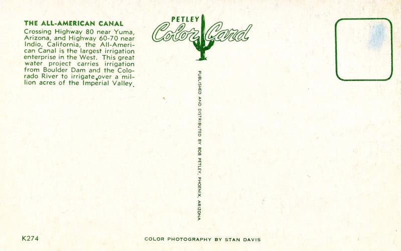 AZ - Yuma. All-American Canal