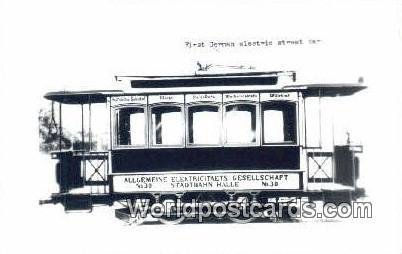 First German Electric Street Car Allgemeine Germany Unused 