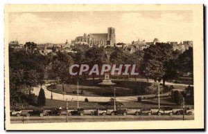 Old Postcard The City Reims resurgent General view Leading the Jardia Colbera