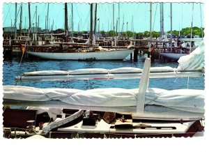 Sailboat, Sails at Rest, Narragansett Bay, Rhode Island