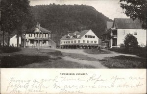 Townshend Vermont VT Street Scene c1910 Vintage Postcard